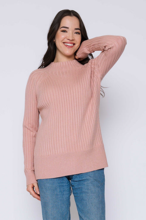 Kylie-Funnel Neck Sweater